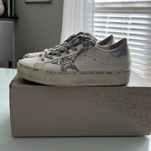 Golden Goose Hi Star Metallic Platform Sneaker size 38